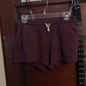 Burgundy shorts